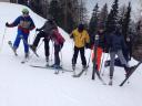 Ski-Gruppe beim posing